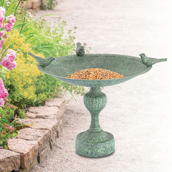 Three Little Birds Birdbath Sculpture